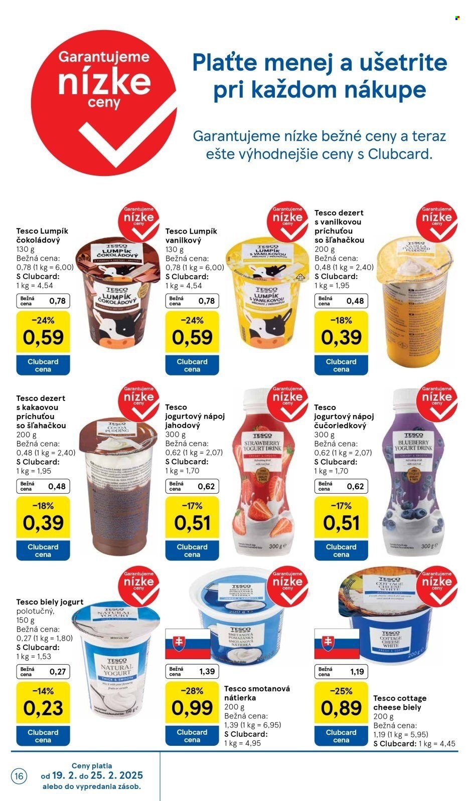 Leták TESCO supermarket - 19.2.2025 - 25.2.2025. Strana 16