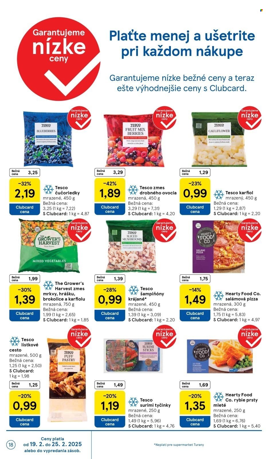 Leták TESCO supermarket - 19.2.2025 - 25.2.2025. Strana 18