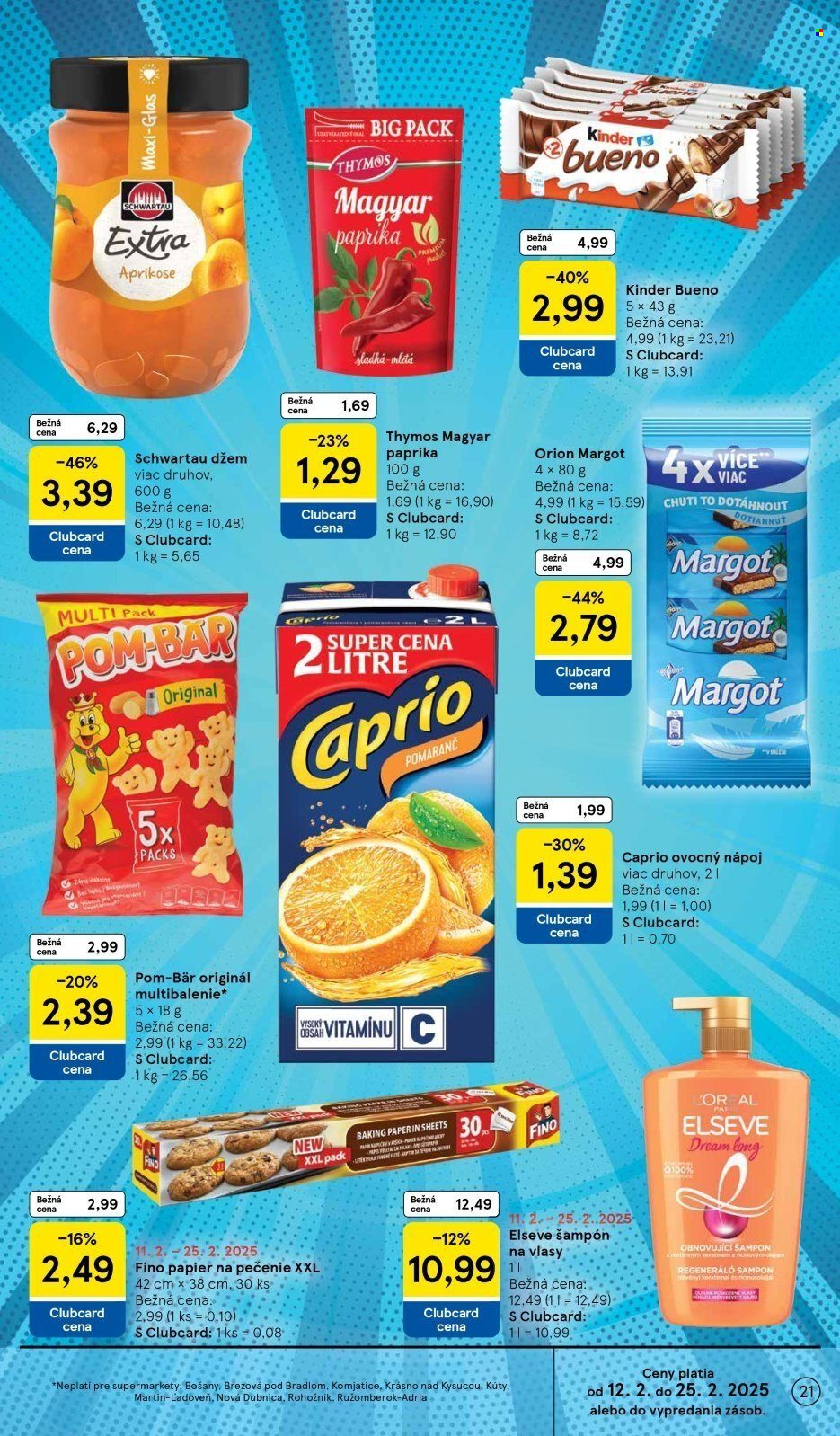 Leták TESCO supermarket - 19.2.2025 - 25.2.2025. Strana 21