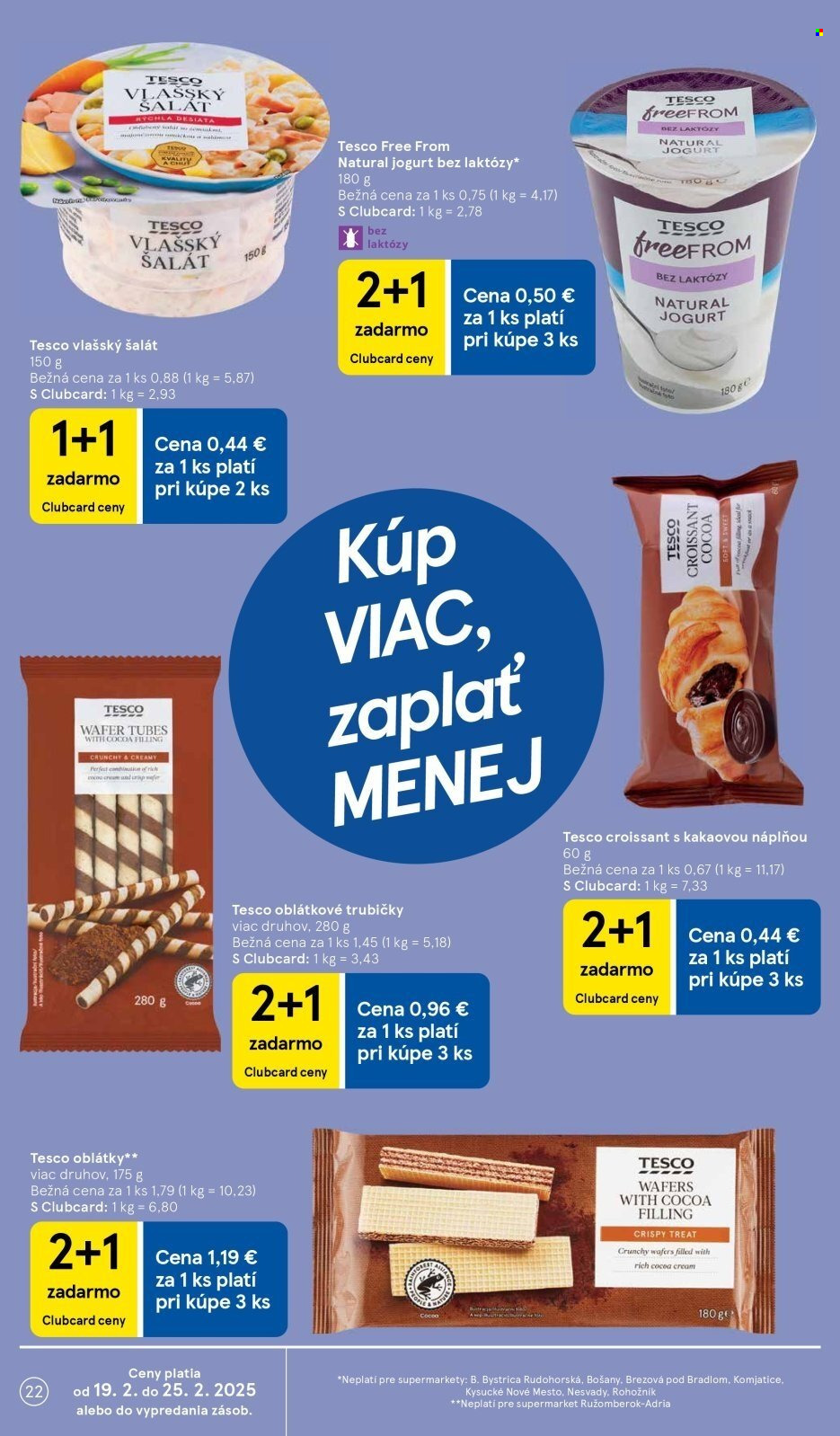 Leták TESCO supermarket - 19.2.2025 - 25.2.2025. Strana 22