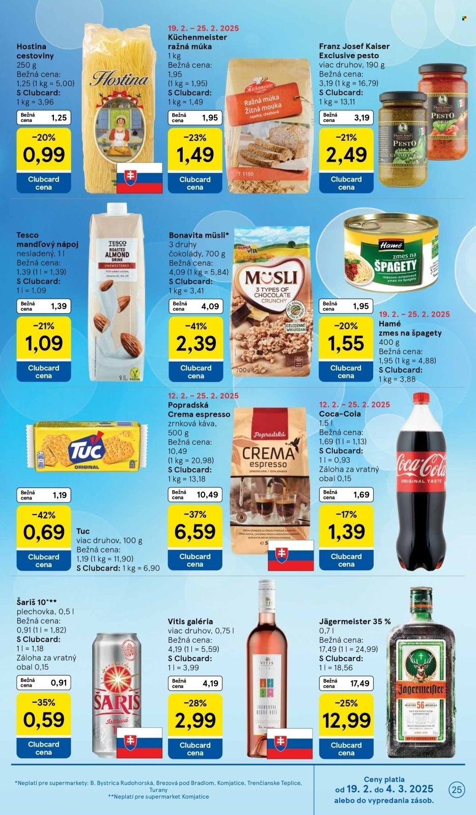 Leták TESCO supermarket - 19.2.2025 - 25.2.2025. Strana 25