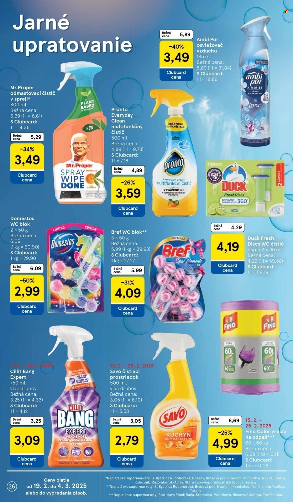 Leták TESCO supermarket - 19.2.2025 - 25.2.2025. Strana 26