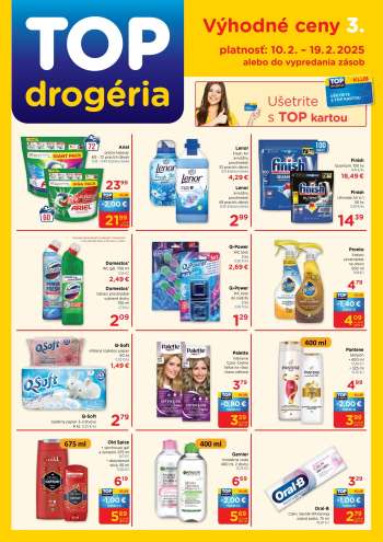 Leták TOP drogéria - 10.2.2025 - 19.2.2025.