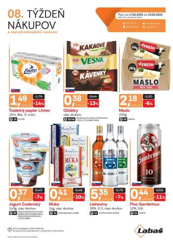 Leták Labaš - 17.2.2025 - 23.2.2025.