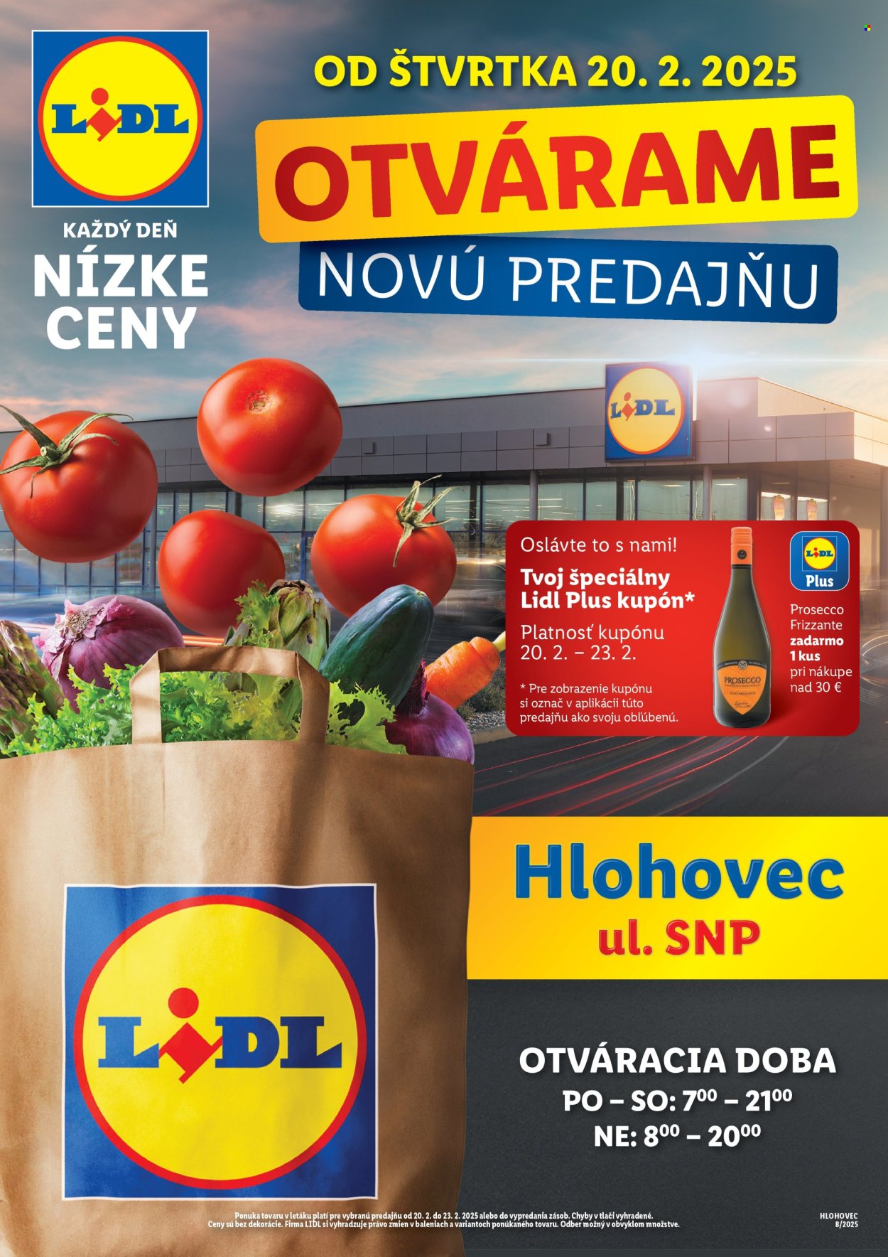 Leták Lidl - 20.2.2025 - 23.2.2025. Strana 1