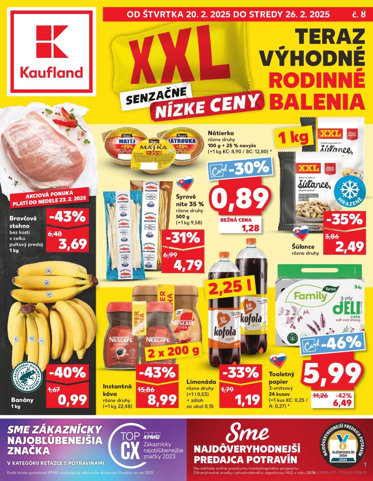 Leták Kaufland - 20.2.2025 - 26.2.2025. Strana 1