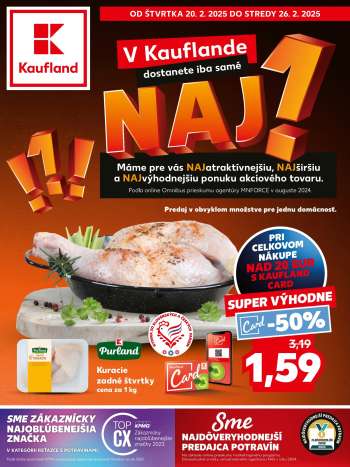 Leták Kaufland - 20.2.2025 - 26.2.2025.