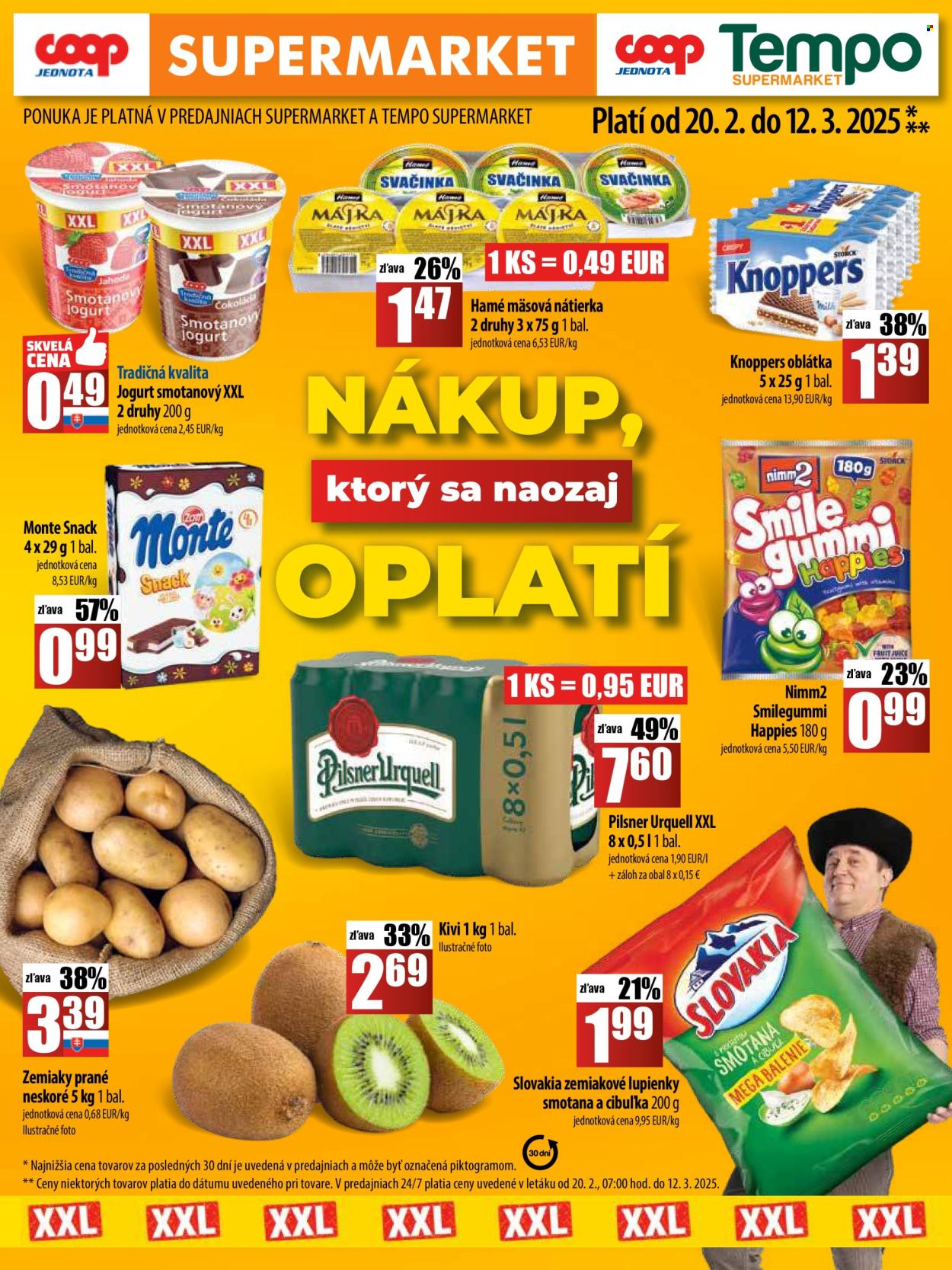 Leták COOP Jednota - 20.2.2025 - 12.3.2025. Strana 1