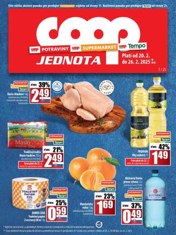 Leták COOP Jednota - 20.2.2025 - 26.2.2025.