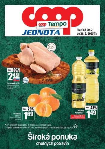 Leták COOP Jednota - 20.2.2025 - 26.2.2025.