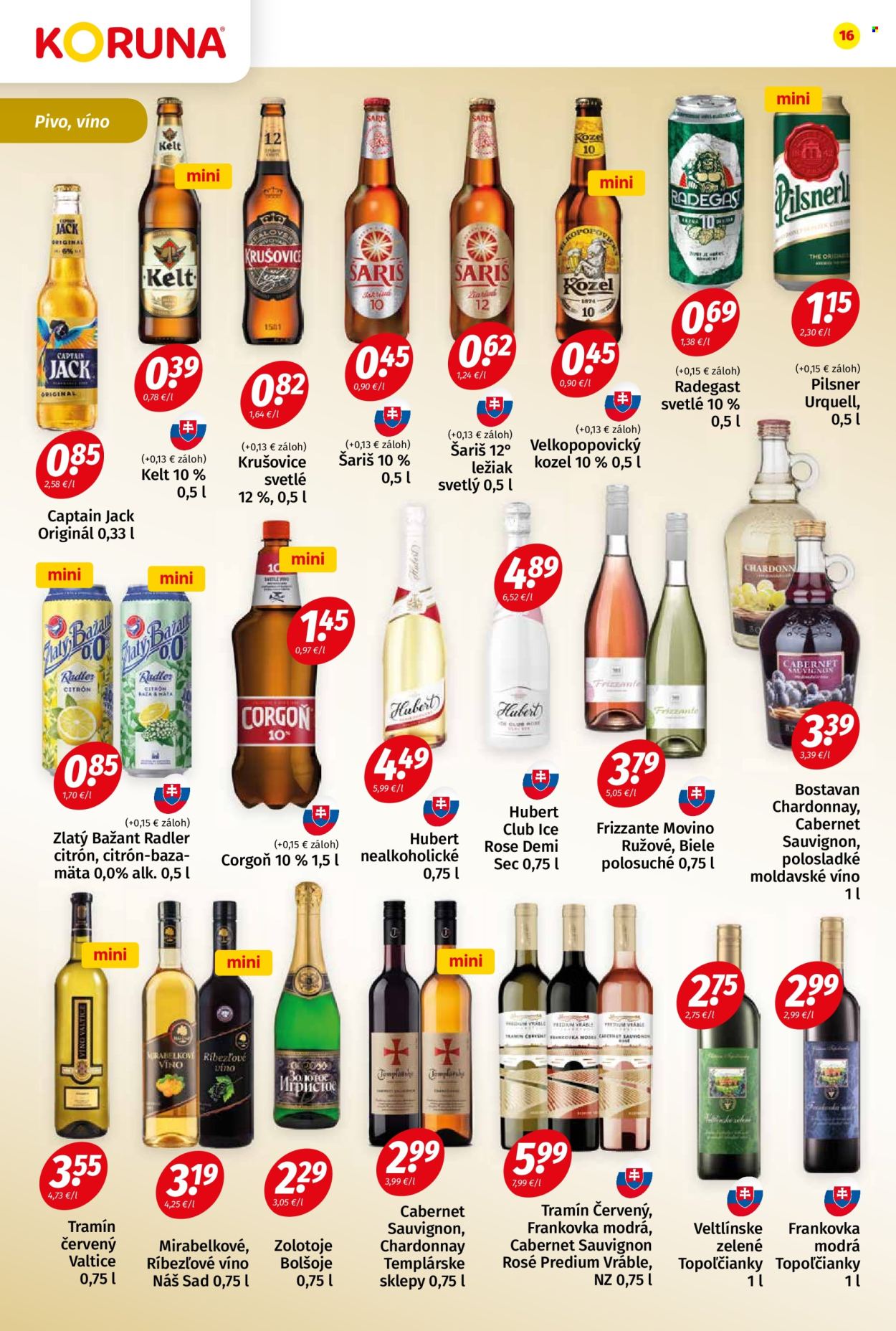 Leták Potraviny KORUNA - 21.2.2025 - 5.3.2025. Strana 16