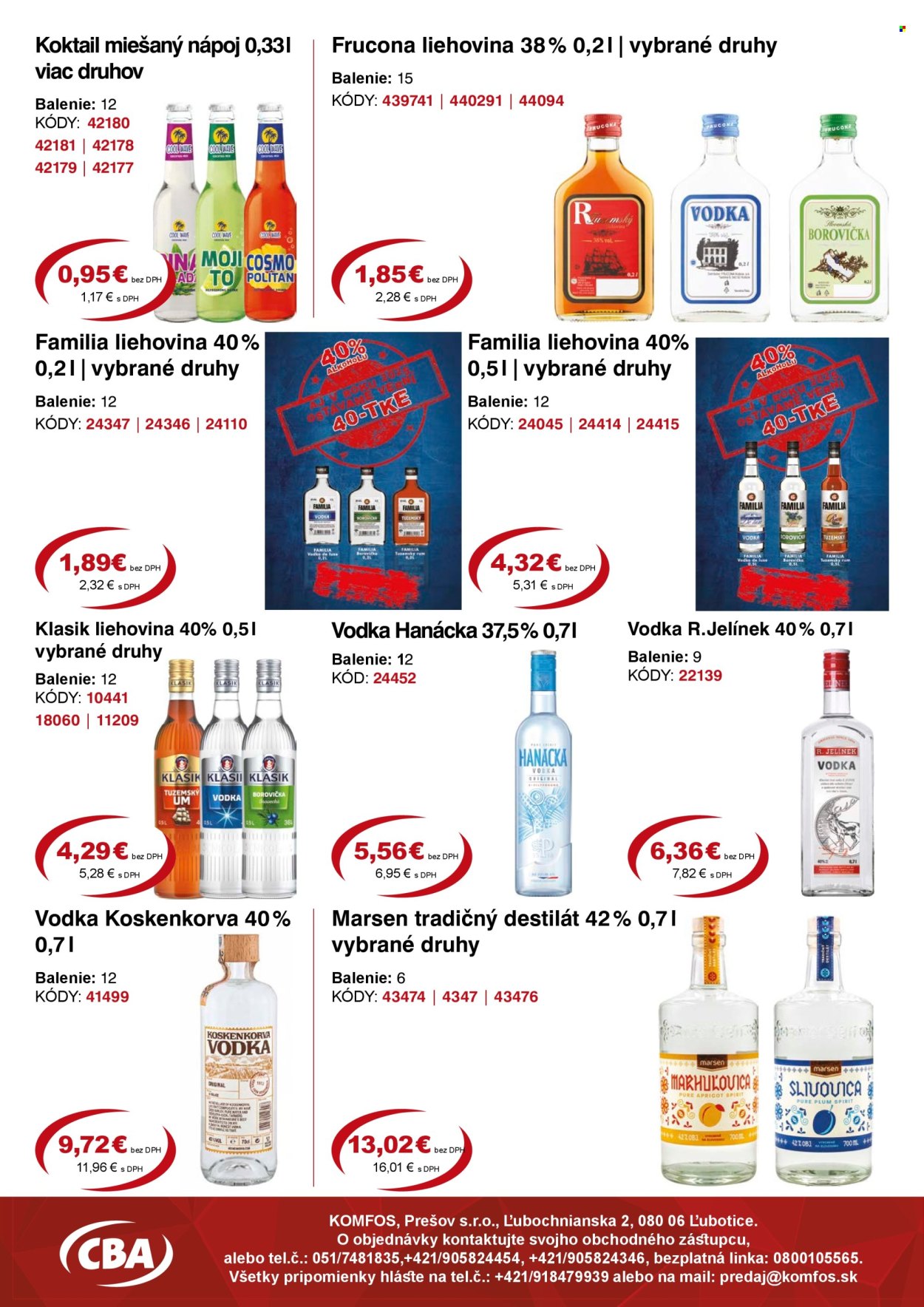 Leták CBA Komfos - 21.2.2025 - 4.3.2025. Strana 11