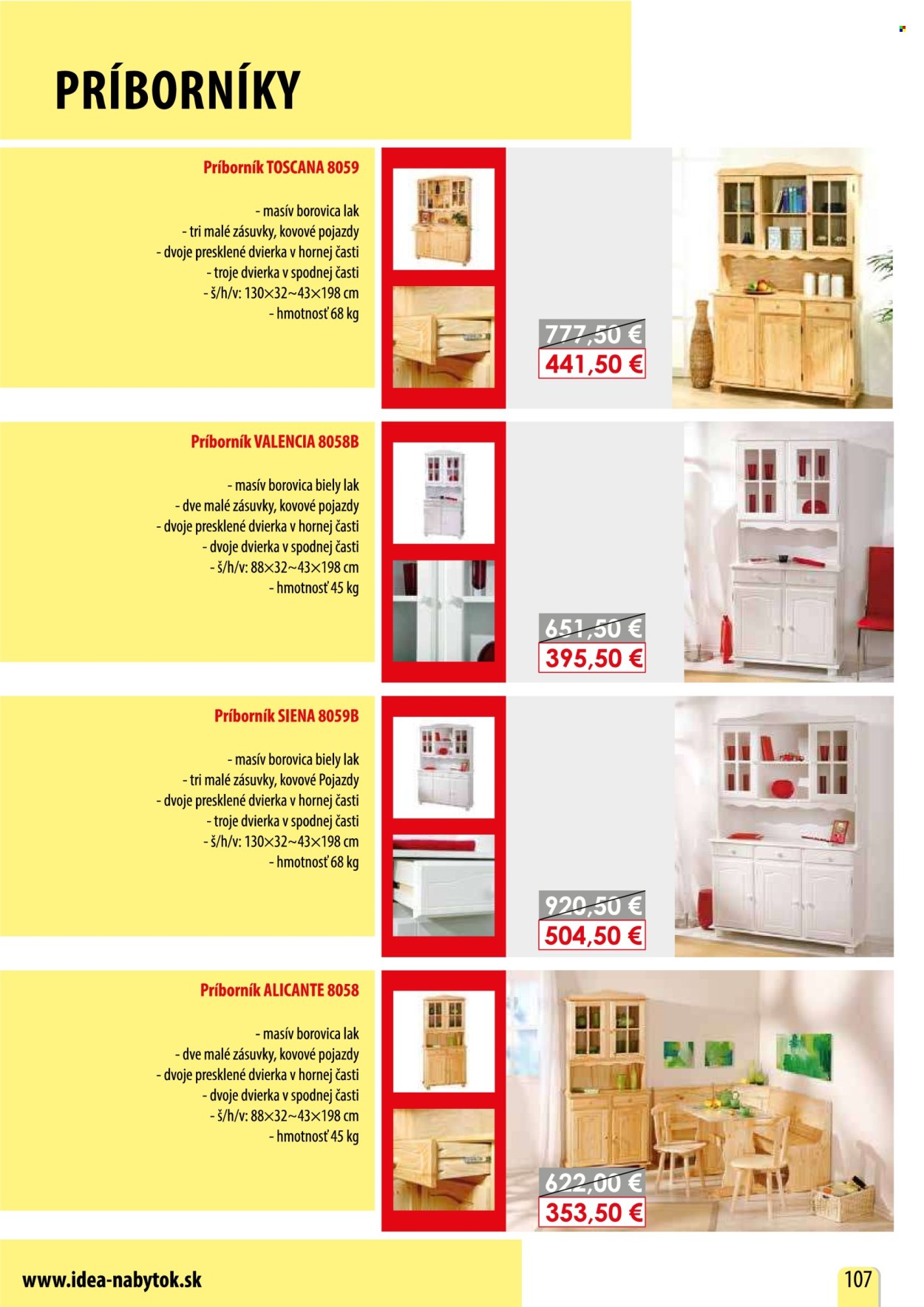 Leták IDEA nábytok. Strana 107