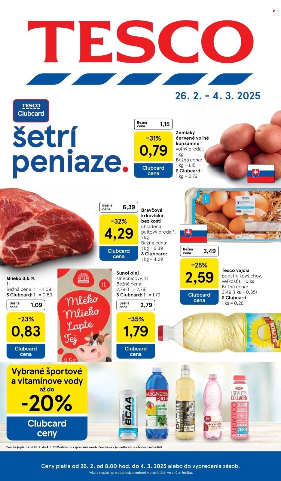 Leták TESCO - 26.2.2025 - 4.3.2025. Strana 1