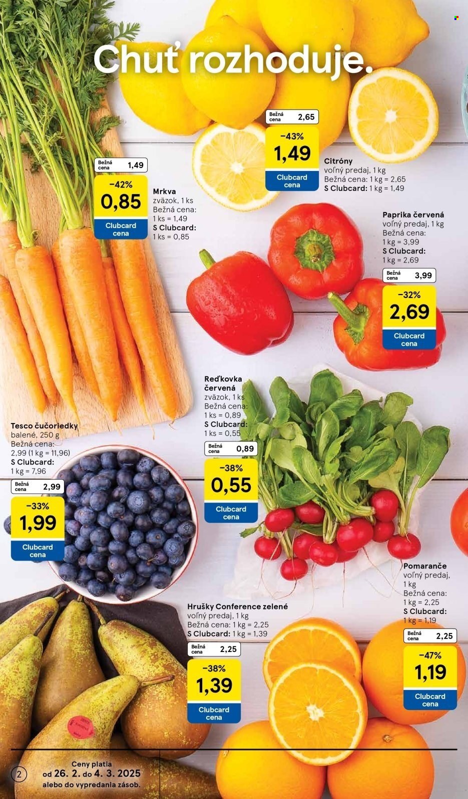 Leták TESCO supermarket - 26.2.2025 - 4.3.2025. Strana 2