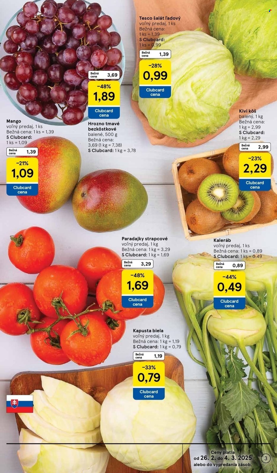 Leták TESCO supermarket - 26.2.2025 - 4.3.2025. Strana 3