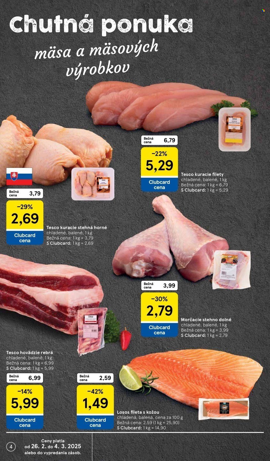 Leták TESCO supermarket - 26.2.2025 - 4.3.2025. Strana 4