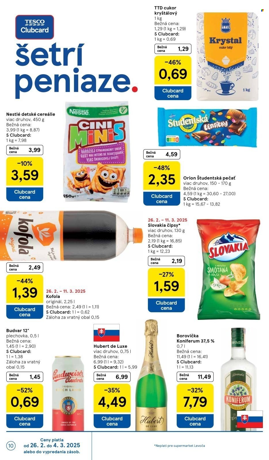 Leták TESCO supermarket - 26.2.2025 - 4.3.2025. Strana 10