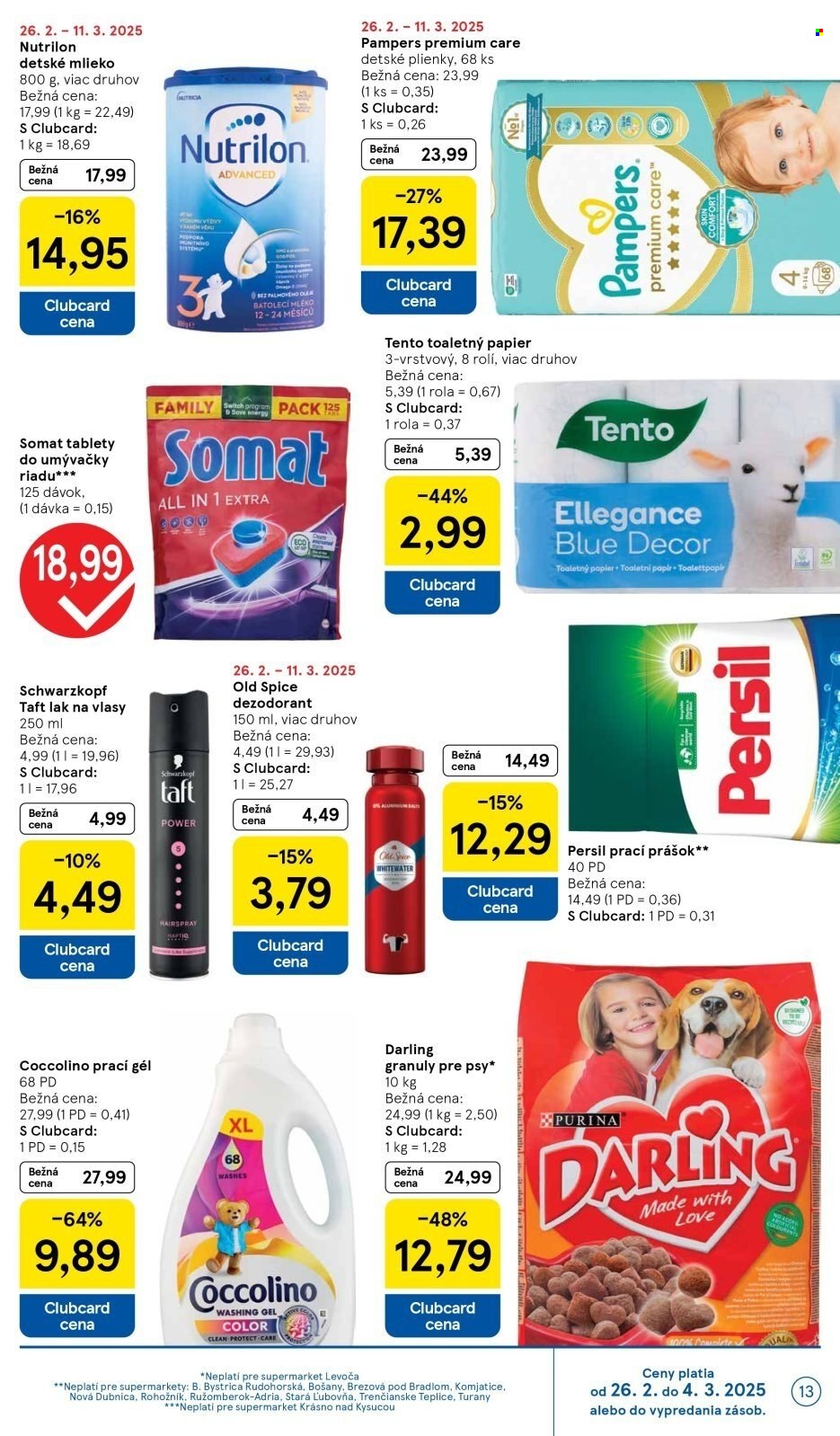 Leták TESCO supermarket - 26.2.2025 - 4.3.2025. Strana 13