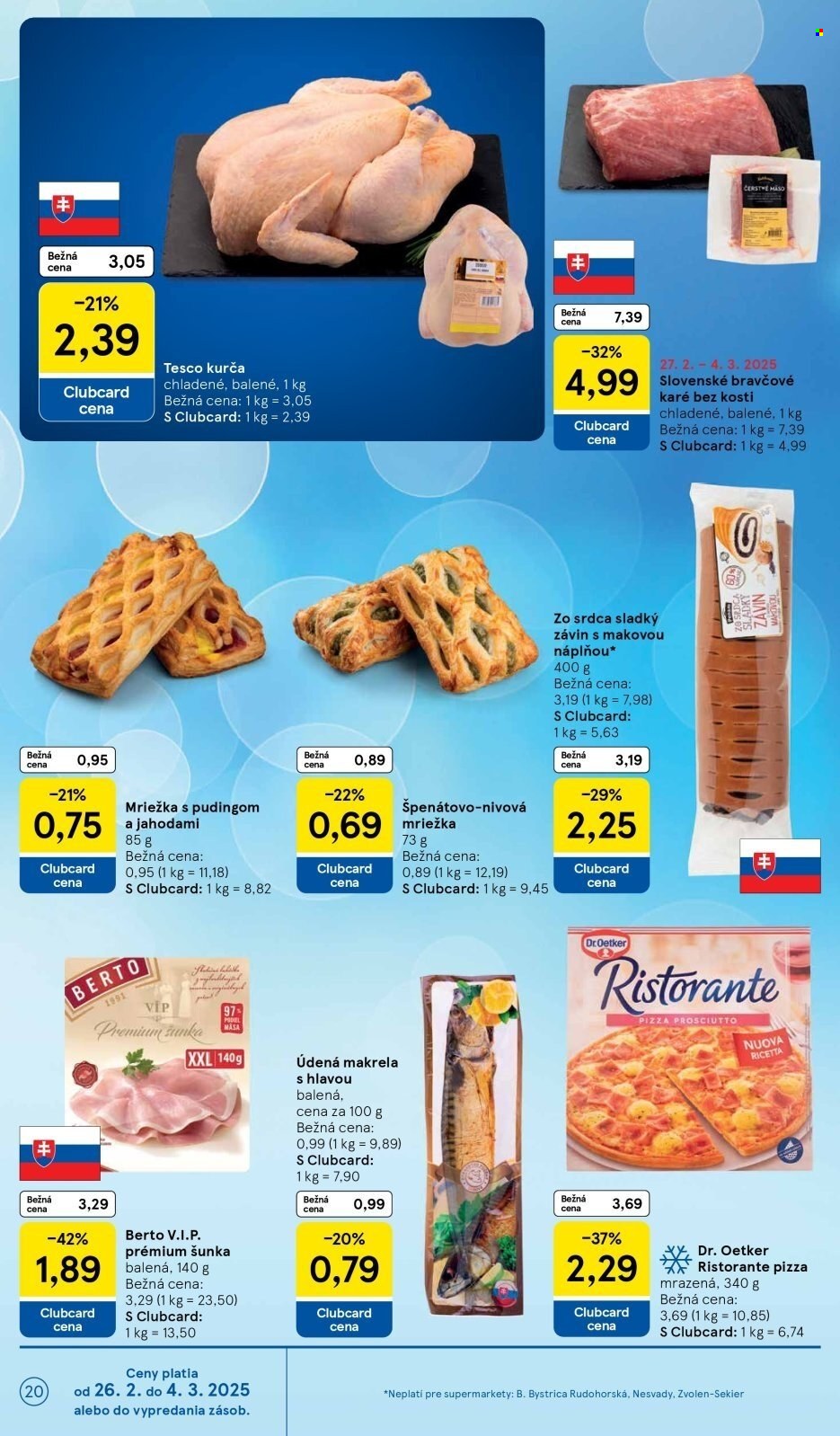 Leták TESCO supermarket - 26.2.2025 - 4.3.2025. Strana 20