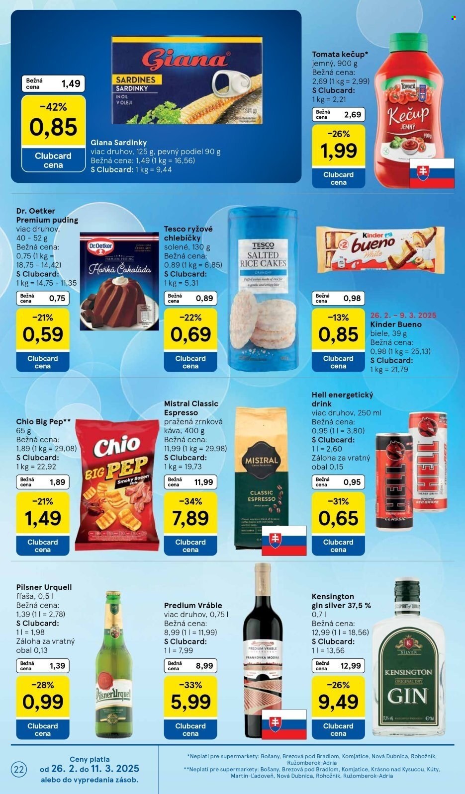 Leták TESCO supermarket - 26.2.2025 - 4.3.2025. Strana 22