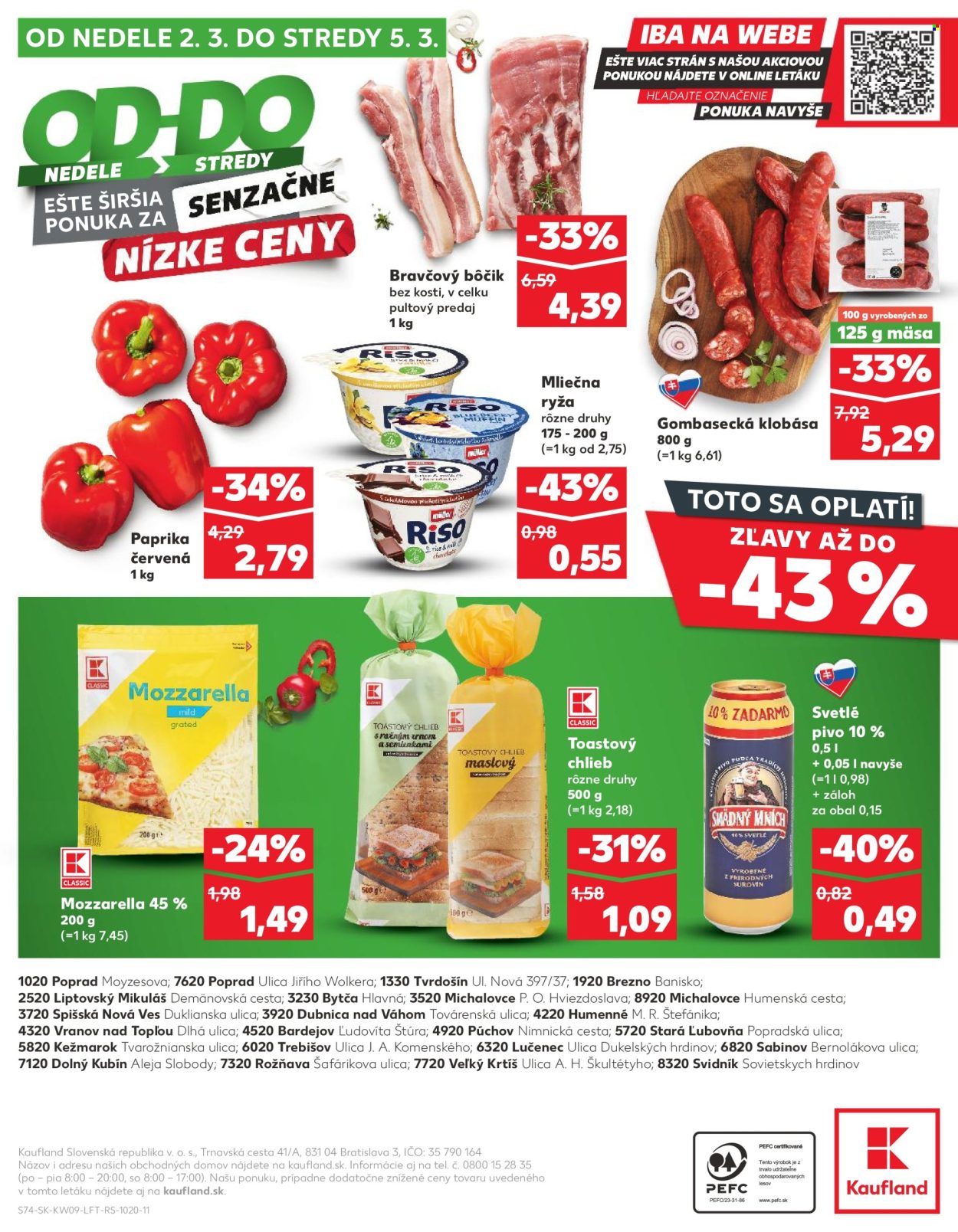 Leták Kaufland - 27.2.2025 - 5.3.2025. Strana 74