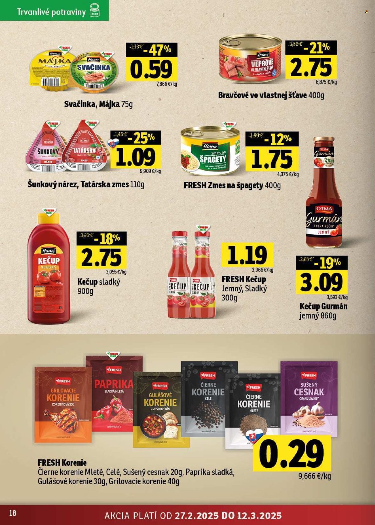 Leták FRESH - 27.2.2025 - 12.3.2025. Strana 18