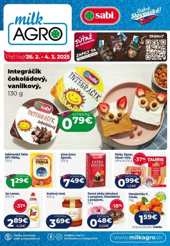 Leták Milk AGRO - 26.2.2025 - 4.3.2025.