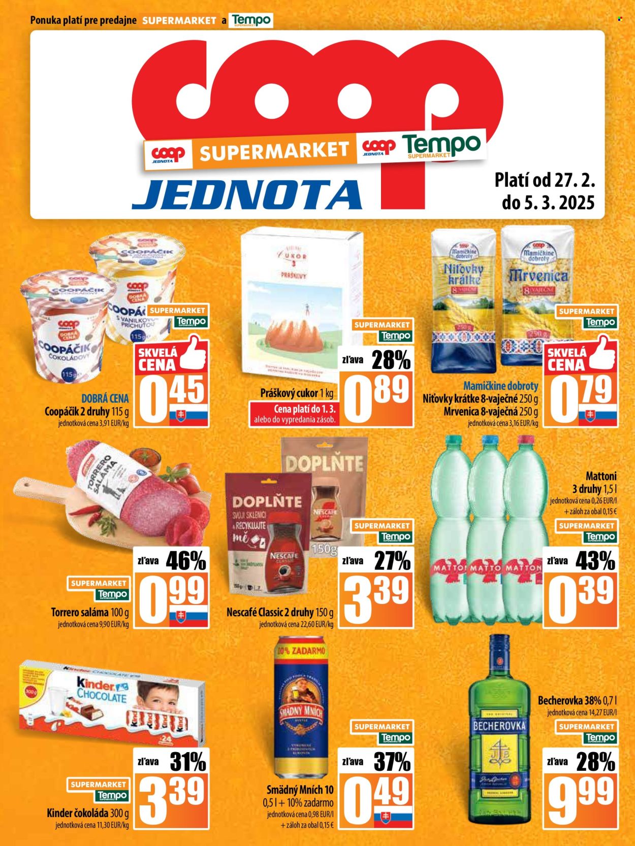 Leták COOP Jednota - 27.2.2025 - 5.3.2025. Strana 11