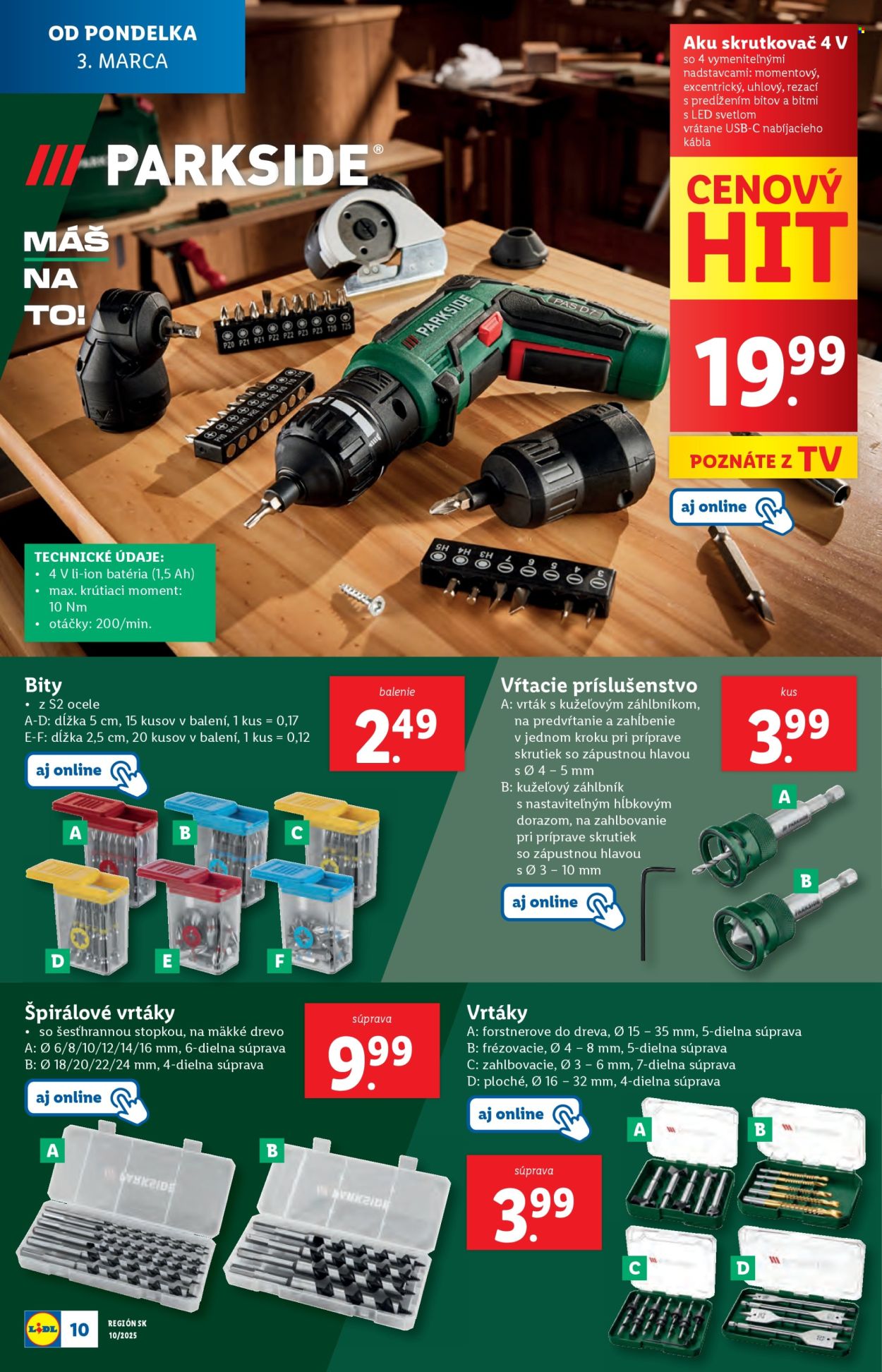 Leták Lidl. Strana 10