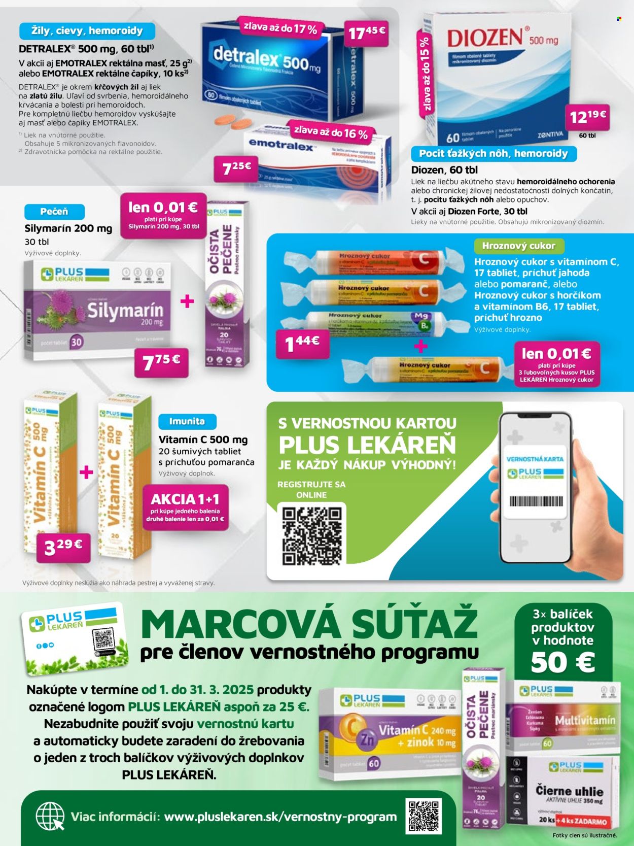 Leták Plus lekáreň - 1.3.2025 - 31.3.2025. Strana 8