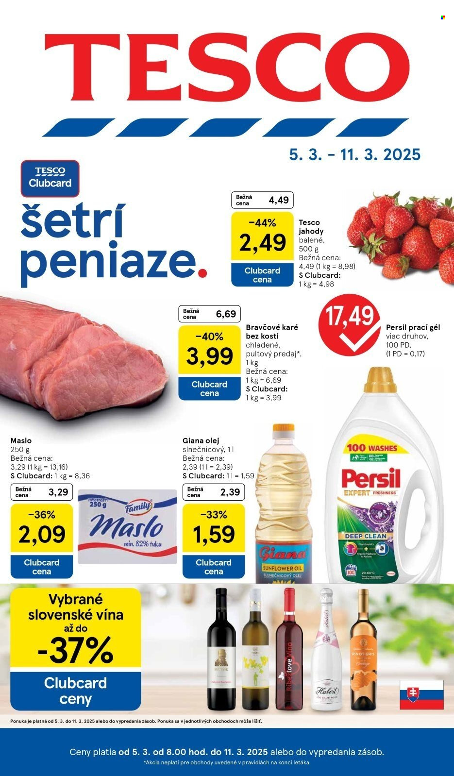 Leták TESCO - 5.3.2025 - 11.3.2025. Strana 1