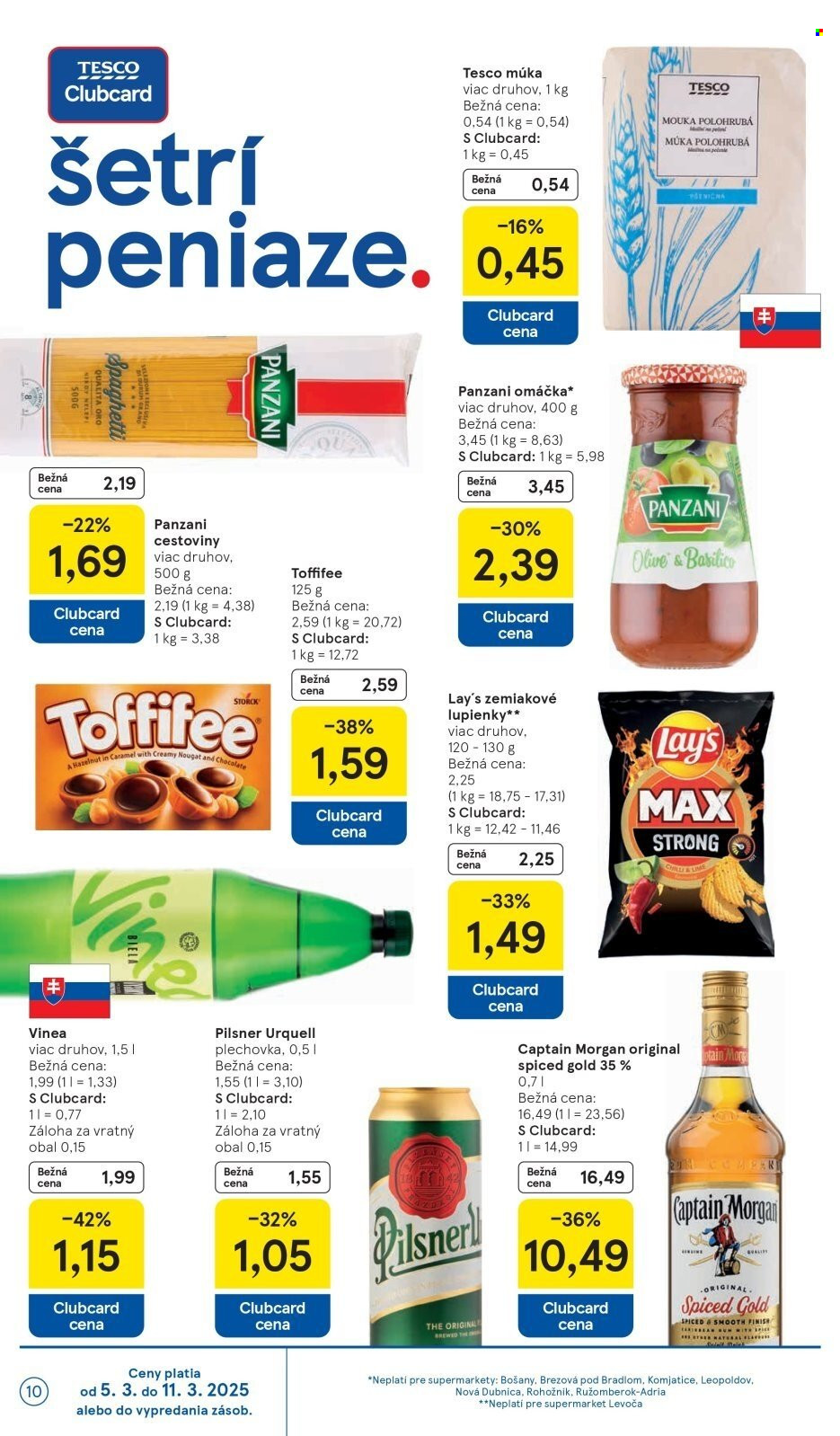 Leták TESCO supermarket - 5.3.2025 - 11.3.2025. Strana 10