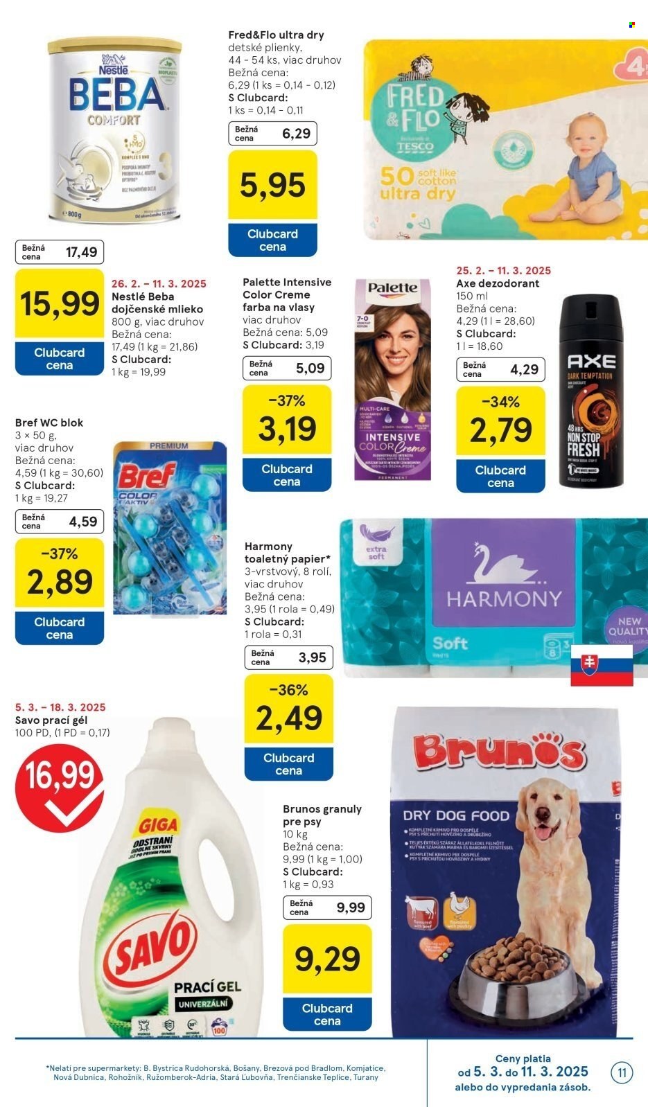 Leták TESCO supermarket - 5.3.2025 - 11.3.2025. Strana 11