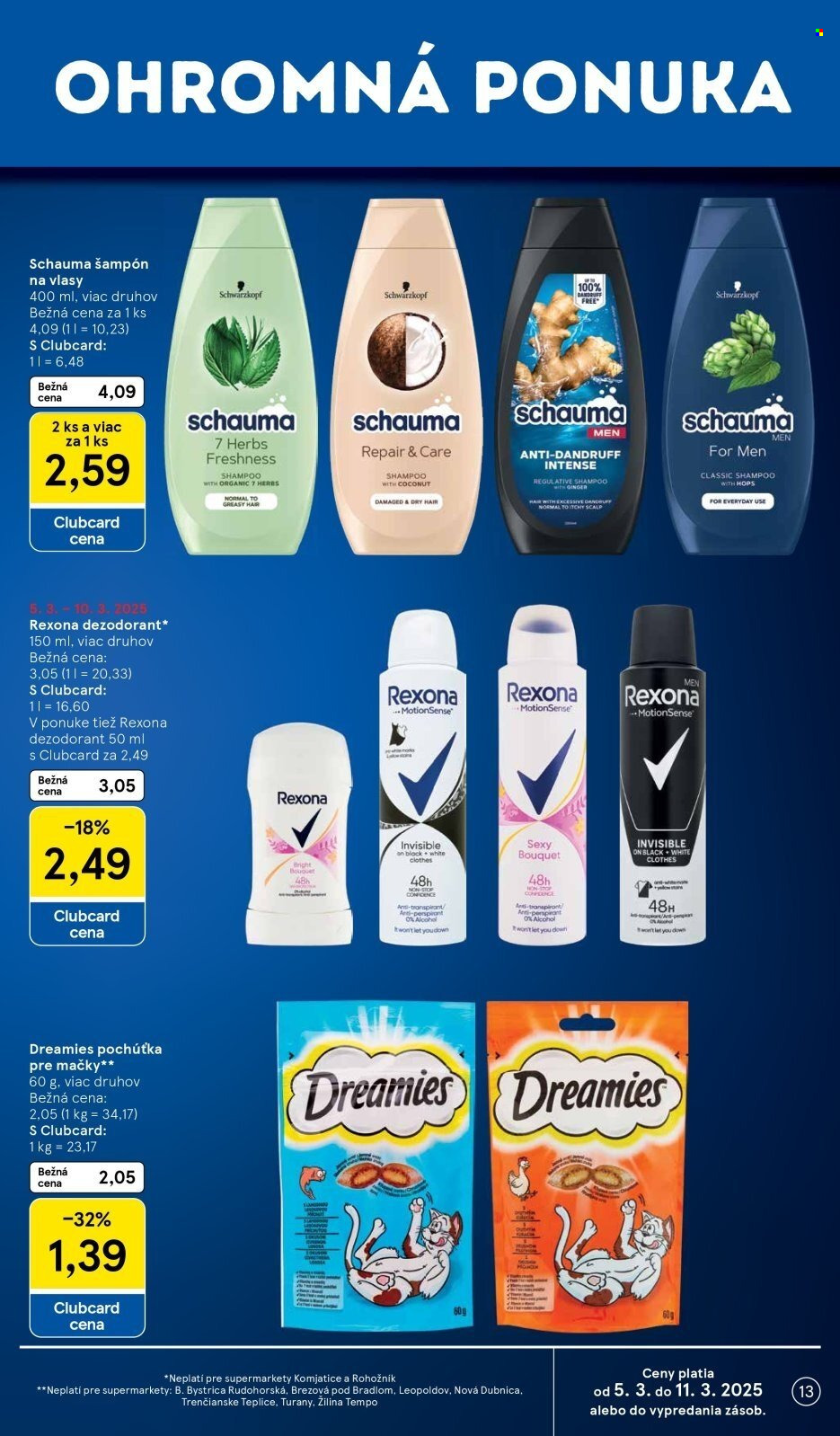 Leták TESCO supermarket - 5.3.2025 - 11.3.2025. Strana 13