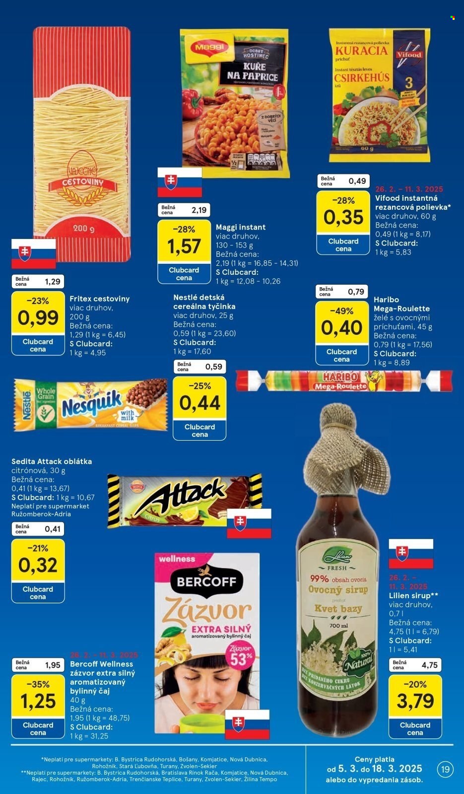 Leták TESCO supermarket - 5.3.2025 - 11.3.2025. Strana 19