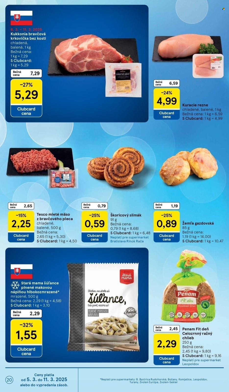 Leták TESCO supermarket - 5.3.2025 - 11.3.2025. Strana 20