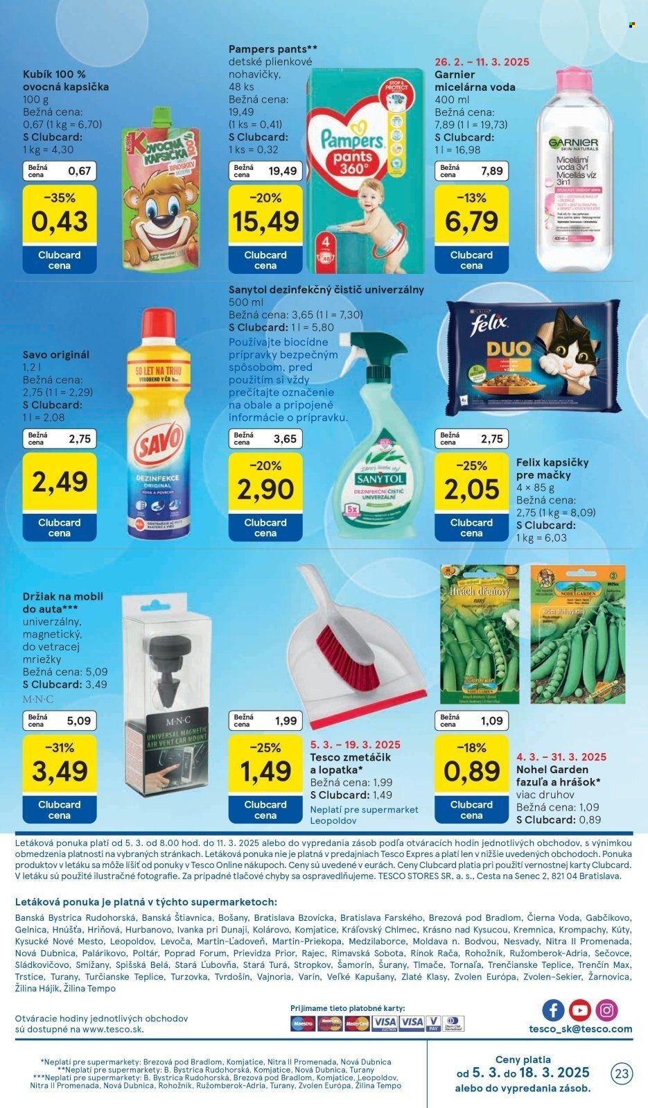 Leták TESCO supermarket - 5.3.2025 - 11.3.2025. Strana 23