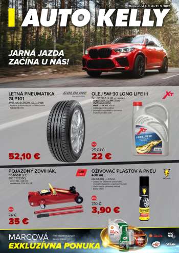 Leták Auto Kelly - 4.3.2025 - 31.3.2025.