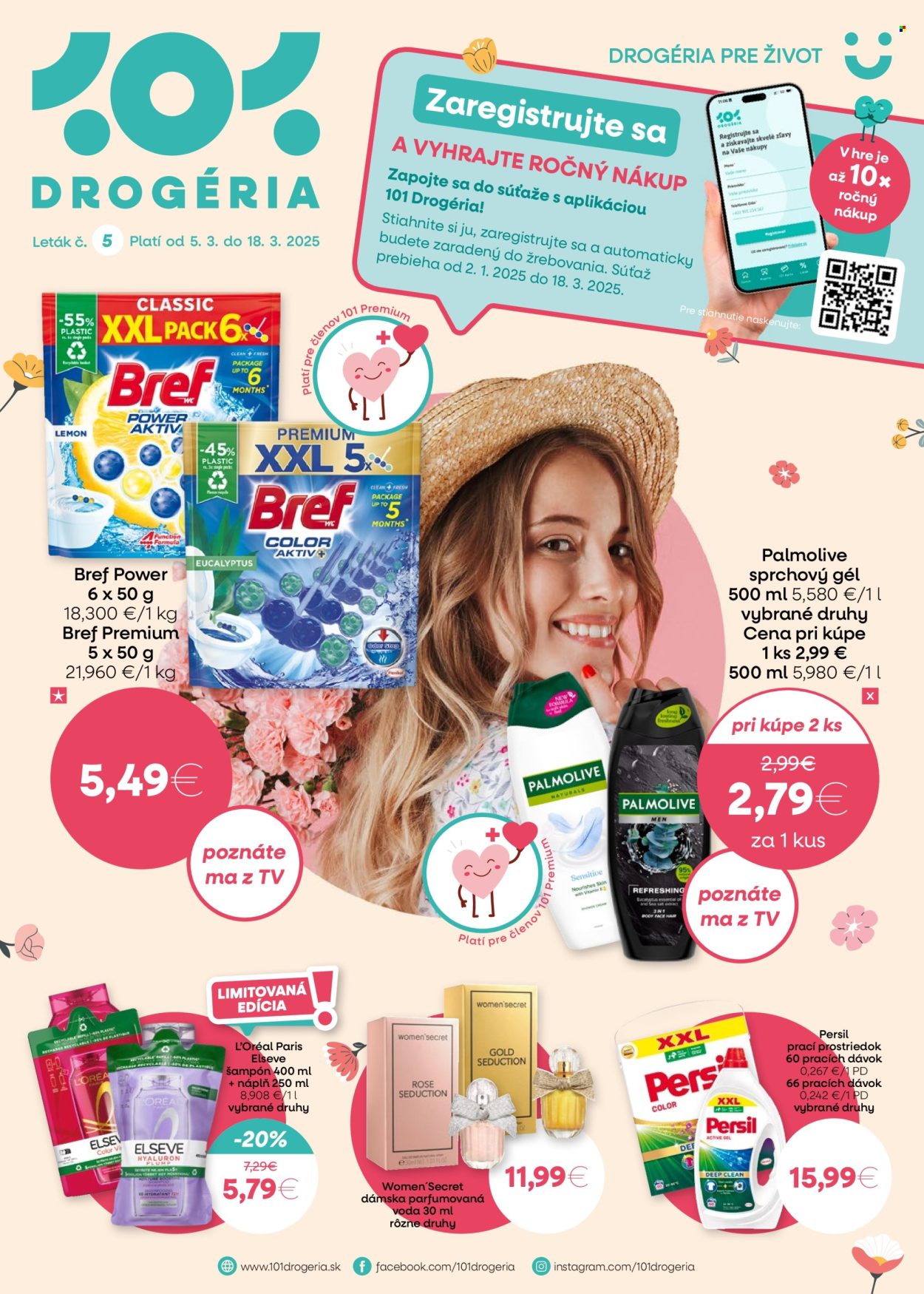 Leták 101 Drogerie - 5.3.2025 - 18.3.2025. Strana 1