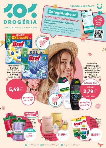 Leták 101 Drogerie - 5.3.2025 - 18.3.2025.