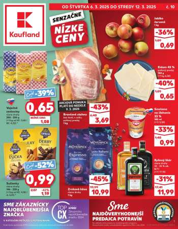 Leták Kaufland - 6.3.2025 - 12.3.2025.
