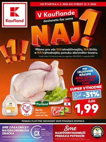 Leták Kaufland - 6.3.2025 - 12.3.2025.