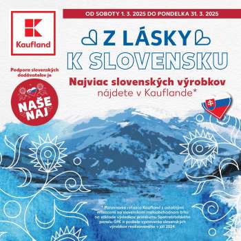 Leták Kaufland - 1.3.2025 - 31.3.2025.