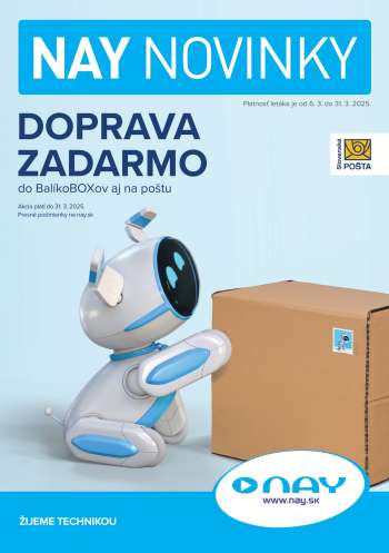 Leták NAY Elektrodom - 6.3.2025 - 31.3.2025.