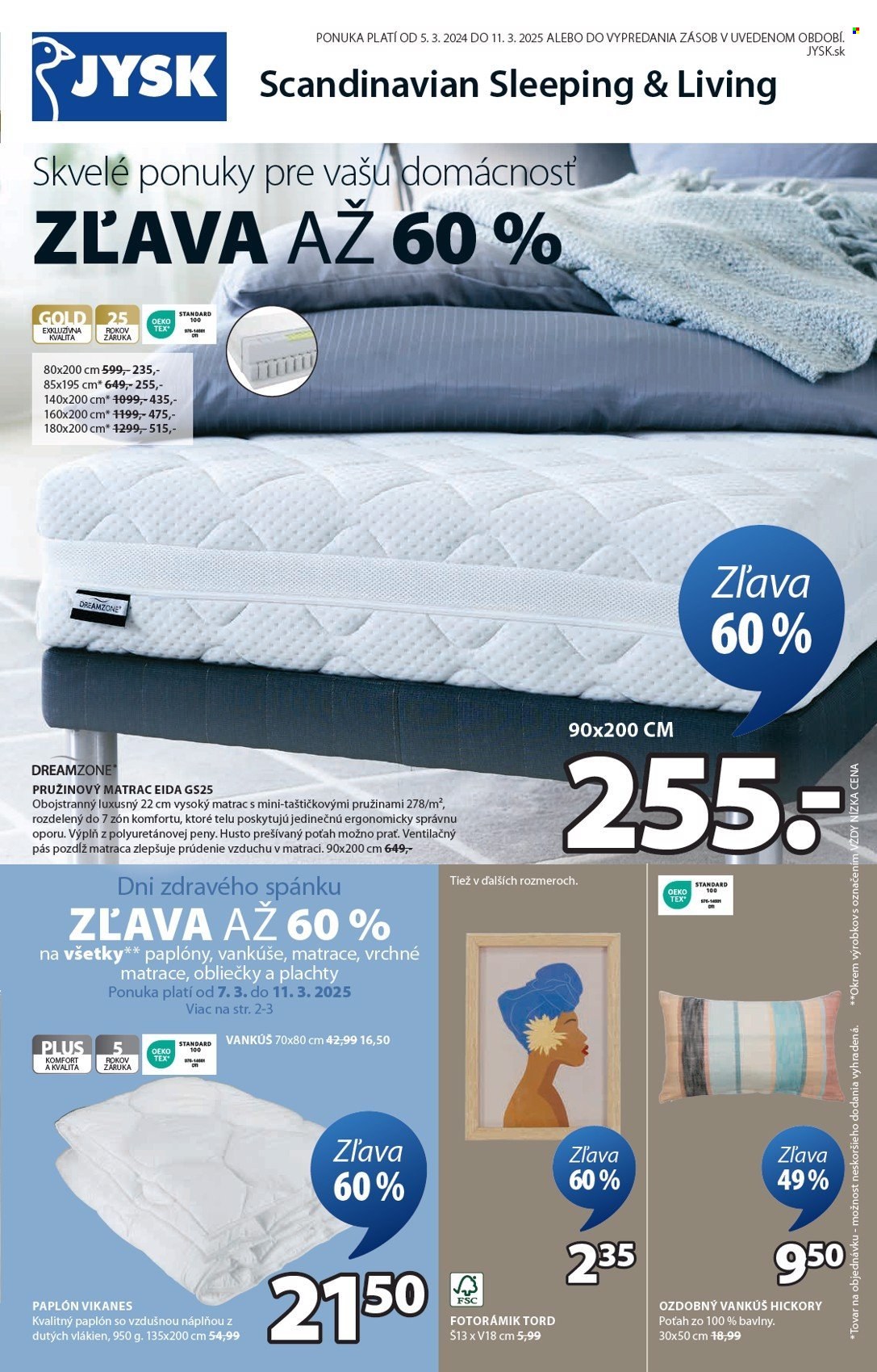 Leták JYSK - 5.3.2025 - 11.3.2025. Strana 2