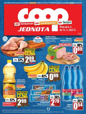 Leták COOP Jednota - 6.3.2025 - 12.3.2025.