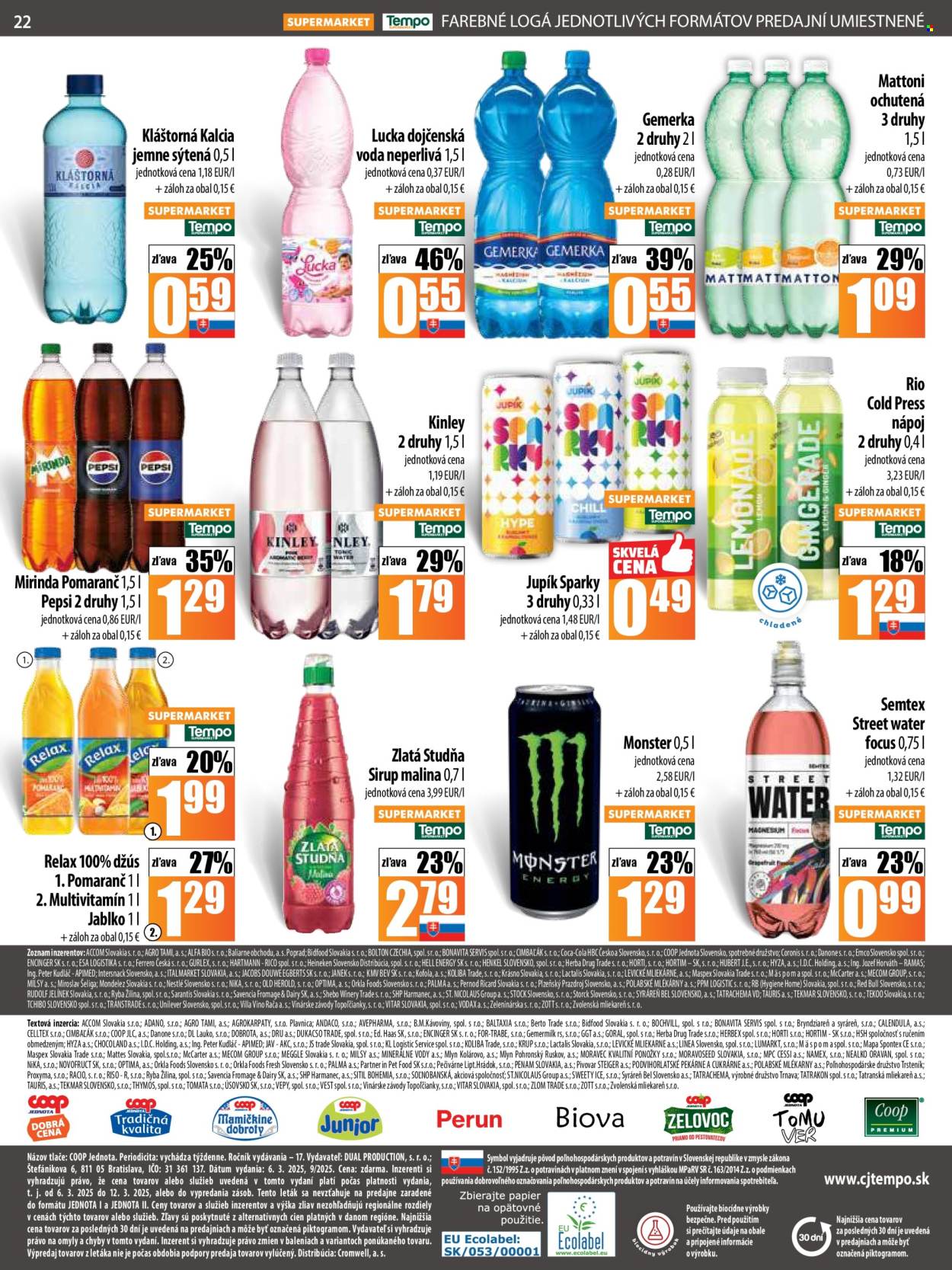 Leták COOP Jednota - 6.3.2025 - 12.3.2025. Strana 22