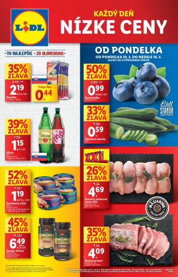 Leták Lidl - 10.3.2025 - 16.3.2025.