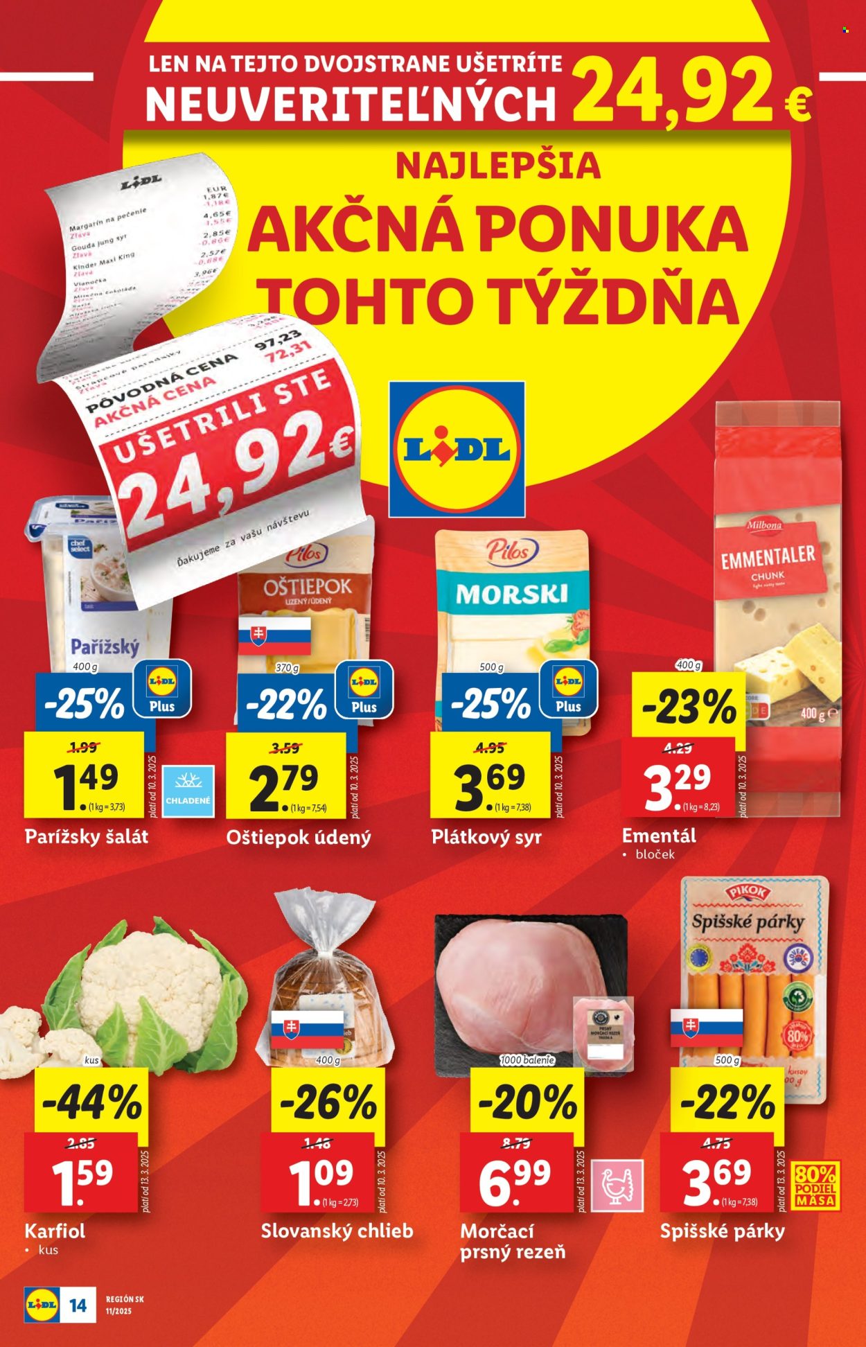 Leták Lidl - 10.3.2025 - 16.3.2025. Strana 14